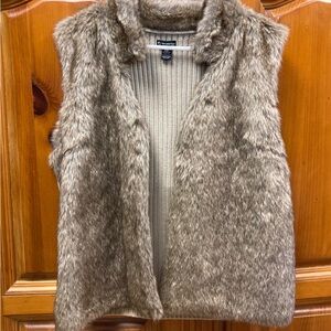New Directions Faux Fur Vest Size PXL